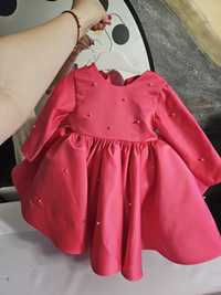 Бебешка рокля циклама