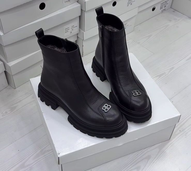 Зимний етик, натуральная кожа, цигейка 36 размер