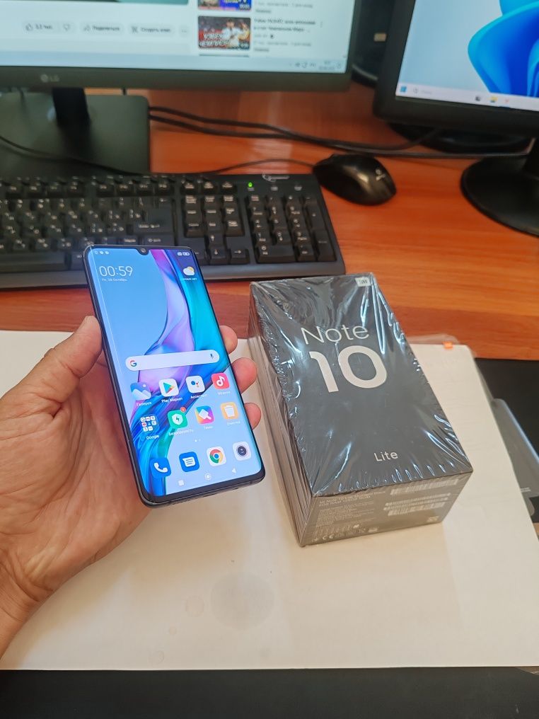 Xiaomi note 10lite 8/128gb(2024) iwlawi zur aybi yuq tozza telefon