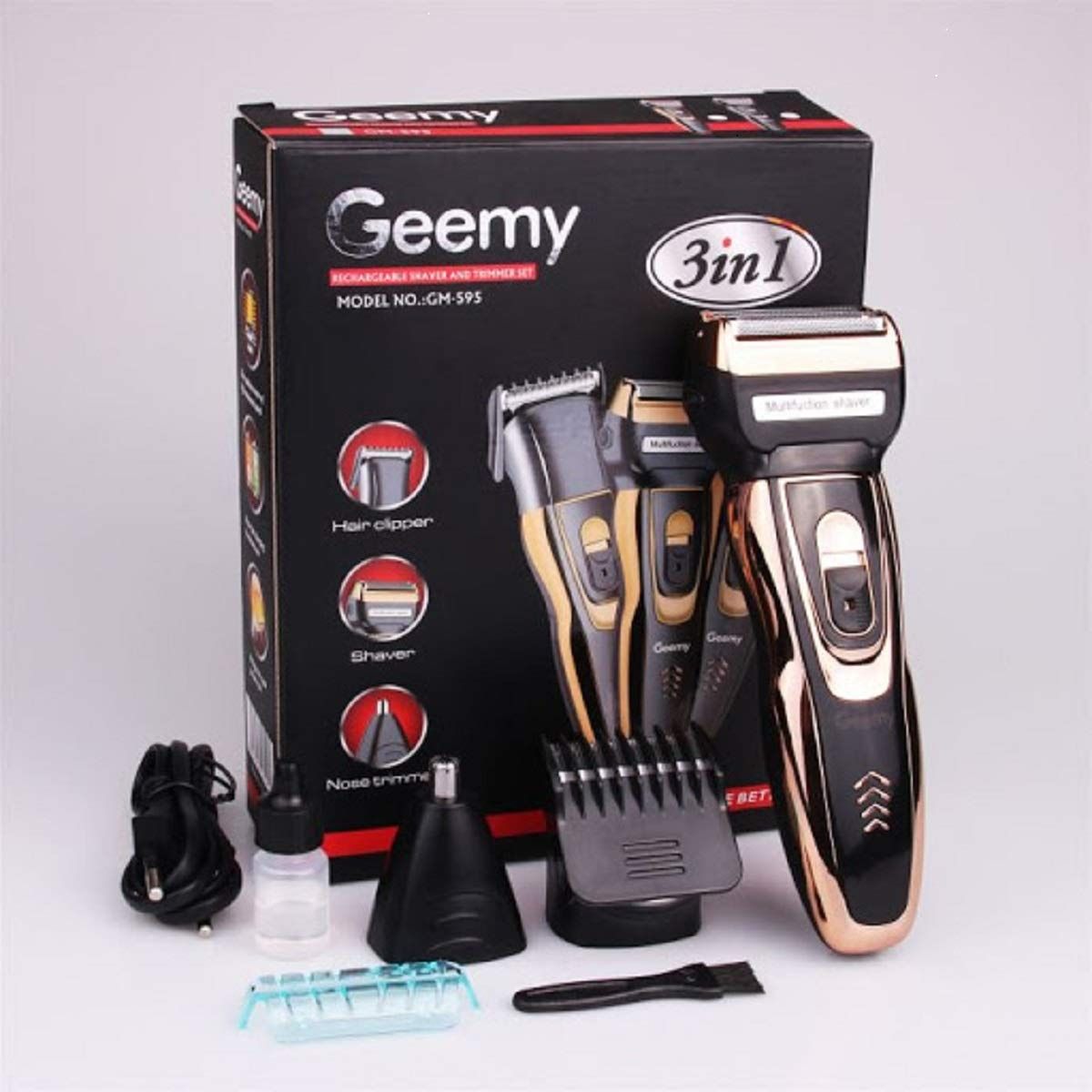 Беспроводная машинка для стрижки волос Geemy GM-595 
 Быстрая и беспла