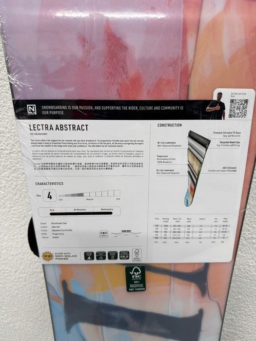 placa noua snowboard nitro lectra abstract L142cm