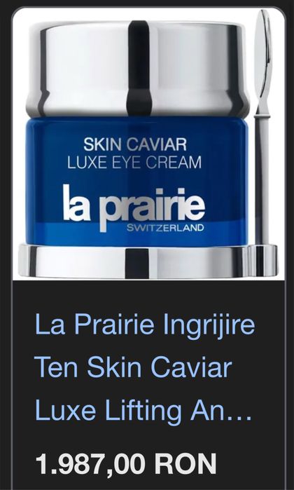 La Prairie luxe caviar eye cream