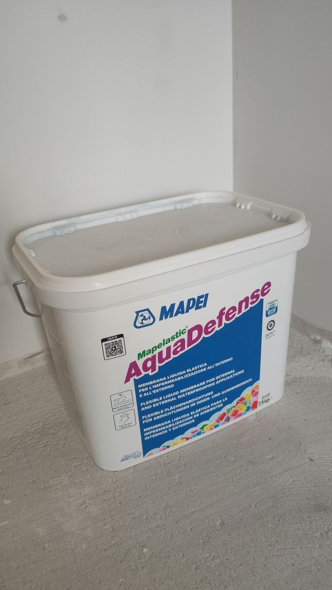 Mapei хидроизолация AquaDefense 7.5kg,не е отваряна