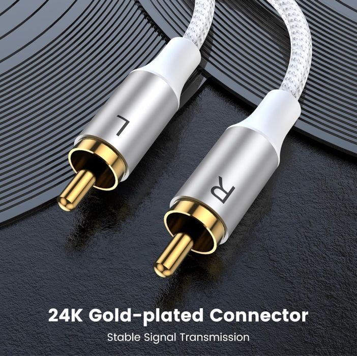 Cablu rca stereo MOSWAG 2m