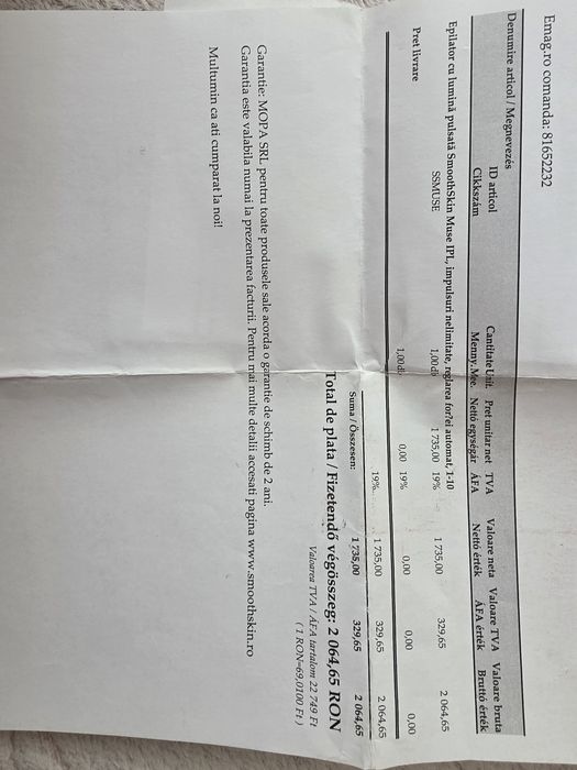 Epilator Smooth Skin Muse cu tehnologie IPL si senzori de piele smart