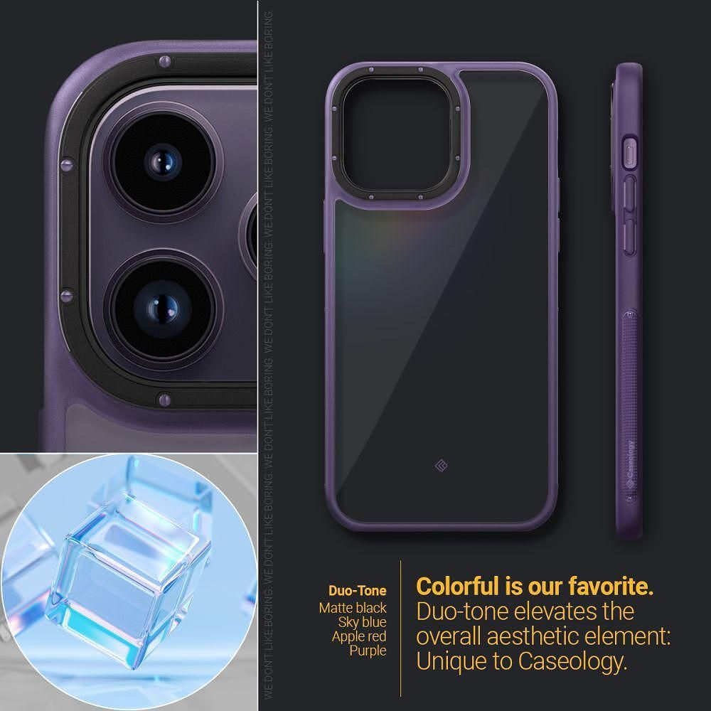 Кейс spigen caseology skyfall за iphone 14 pro purple