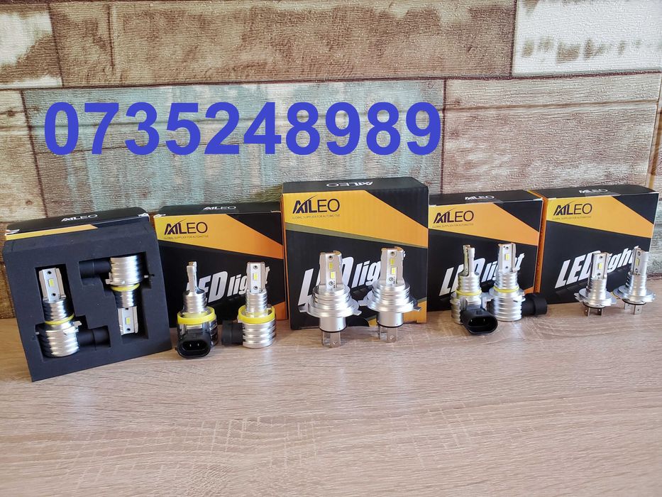 Set Becuri Leduri Auto Moto H1, H3, H4,H7,HB3 9005,HB4 9006