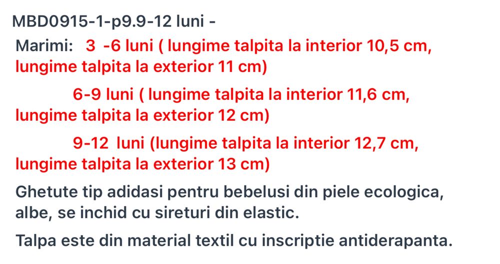 Botosei pentru bebelusi gucci