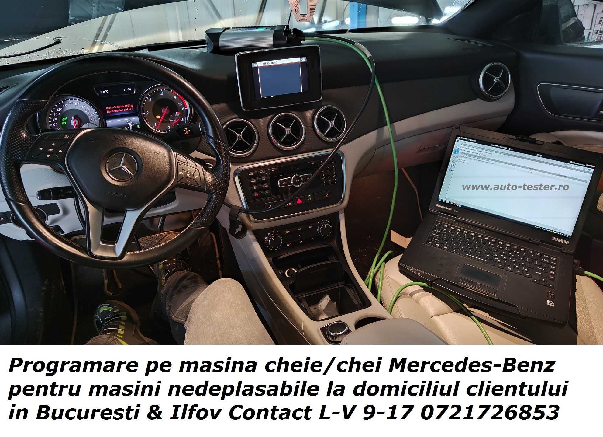 Programare cheie chei Mercedes anulare blocator volan la domiciliu