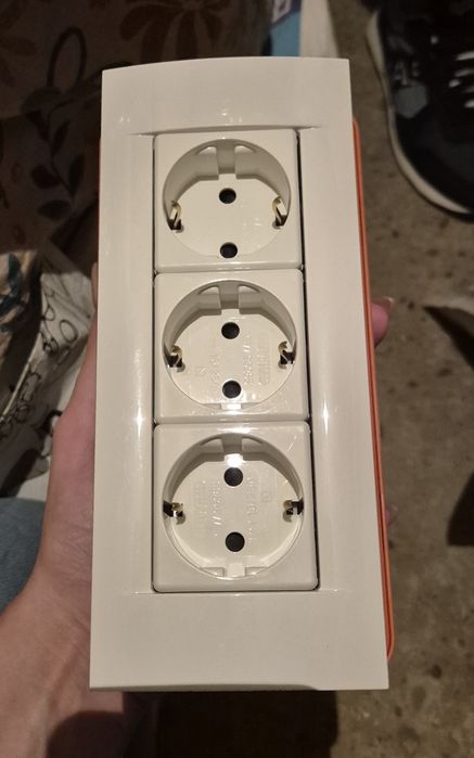 Priza Modulara Set 2 Bucăți cu 3