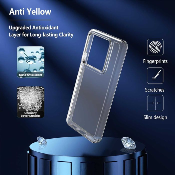 Прозрачен силиконов гръб Crystal за Xiaomi 15T PRO, 15T, 14T Pro, 14T