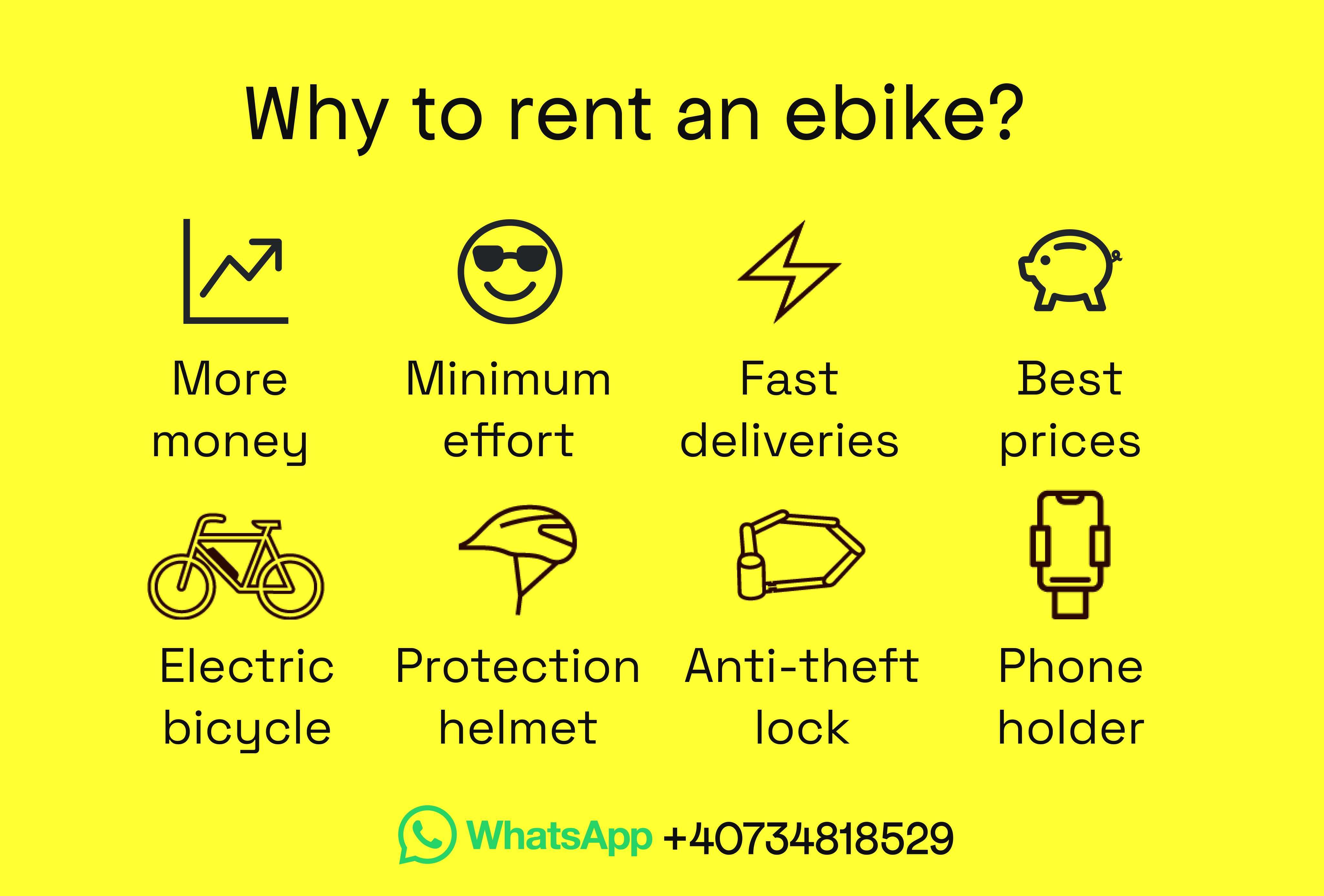 Rent DEVRON Electric Bike Bicycle E-bike Delivery Glovo Tazz BoltFood