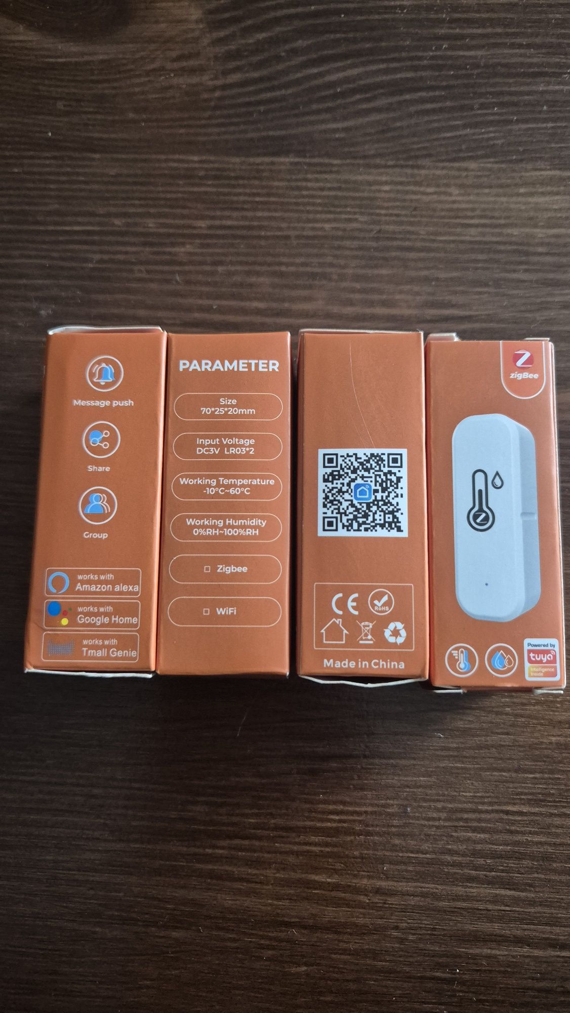 Продавам Tuya Zigbee Wi-Fi Сензор  за температура и влажност 

работи