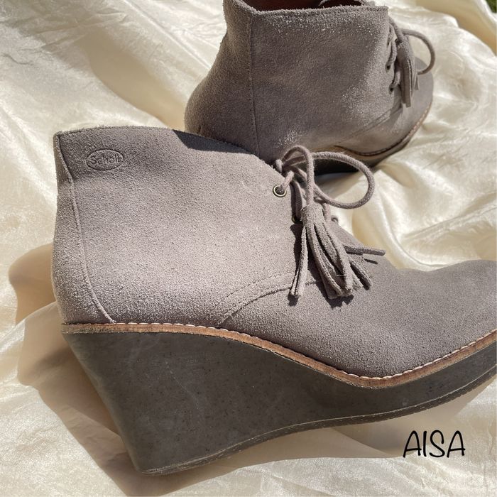 Ghete piele intoarsa nabuc, 38, Scholl, platforma