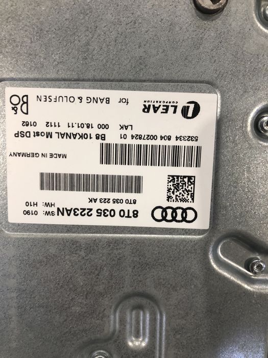 Sistem audio Bang&Olufsen audi a5 coupe 8T b&o