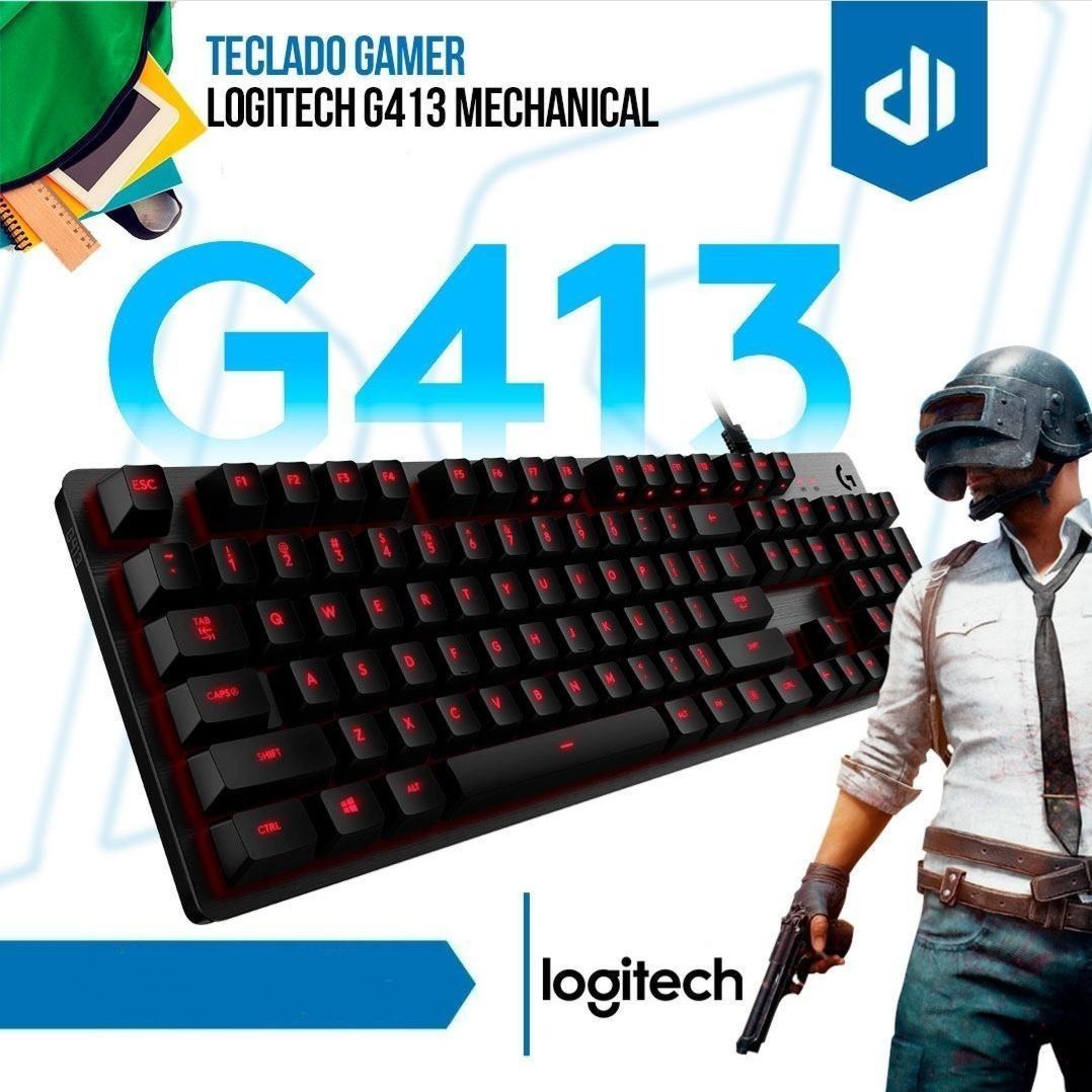 Русская Раскладка! Logitech G413 Механическая Клавиатура свитчи ROMER