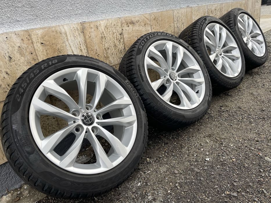 Jante Roti 18 BMW F10 Seria 5 6 Anvelope iarna 245 45 R18 / 275 40 R18