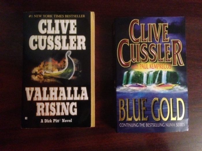 Clive Cussler, 2 carti, 2 romane minunate, pline de aventura.