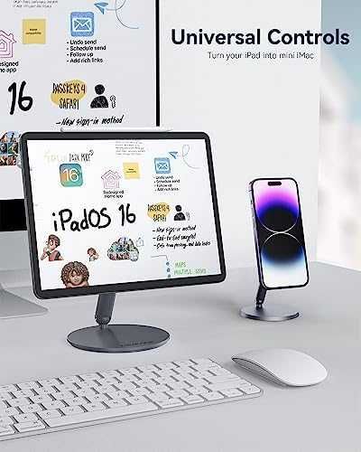 Нова Въртяща се магнитна стойка за iPad алуминиев държач таблет Apple