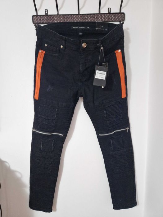 Blugi Brave Soul Denim Studio – Skinny Fit, Charcoal Wash, Noi