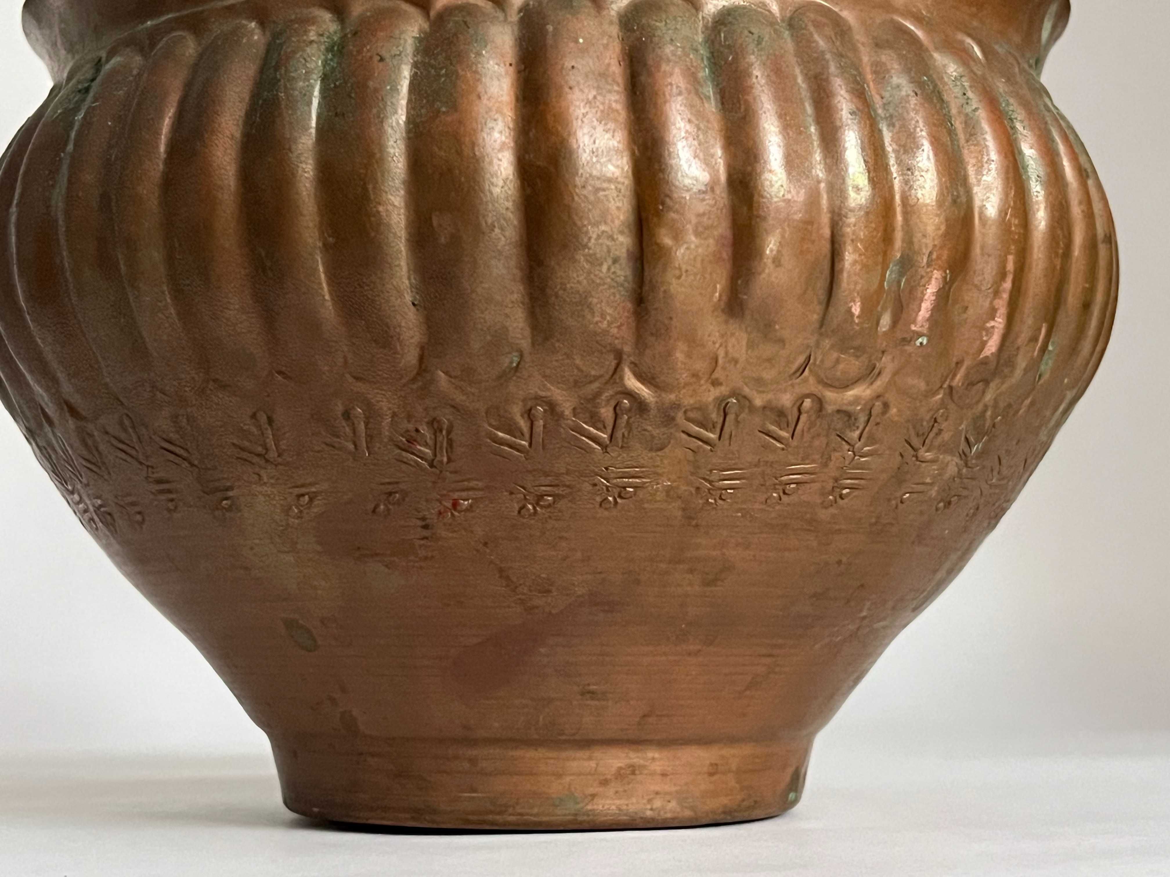 Vaza vas jardiniera cupru alama bronz Iran Asia Art Biedermeier