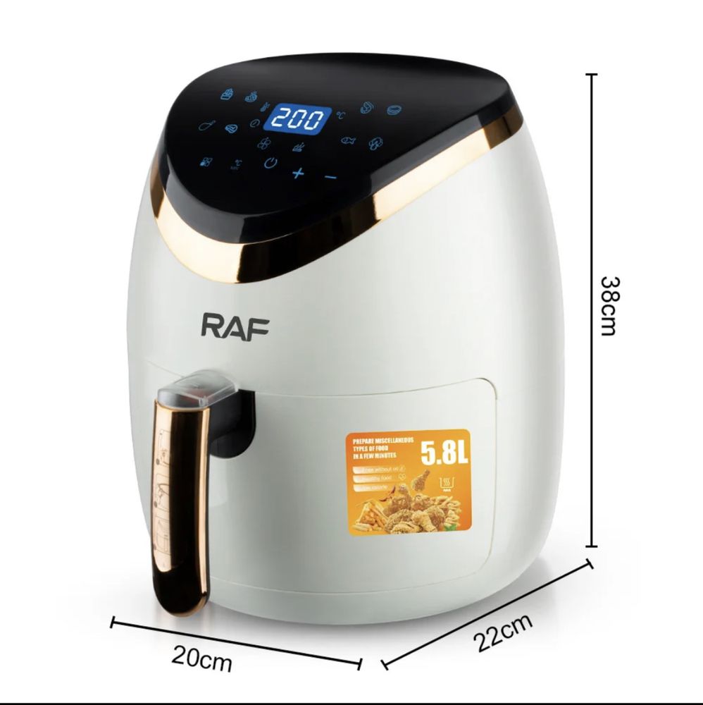 Friteuză fără ulei smart Air Fryer 5.8 litri display touch screen