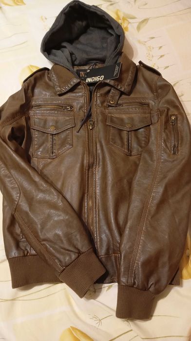 Мъжко  кожено яке INDIGO