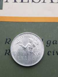 Moneda Romania 100000 lei 1946 Mihai I argint AU58
