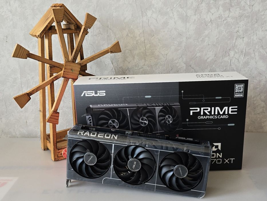 Видео карта Asus Prime RX 9070 XT 16GB AMD Radeon, като нова
