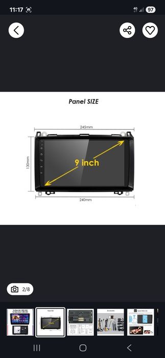 Navigatie android 8gb ram