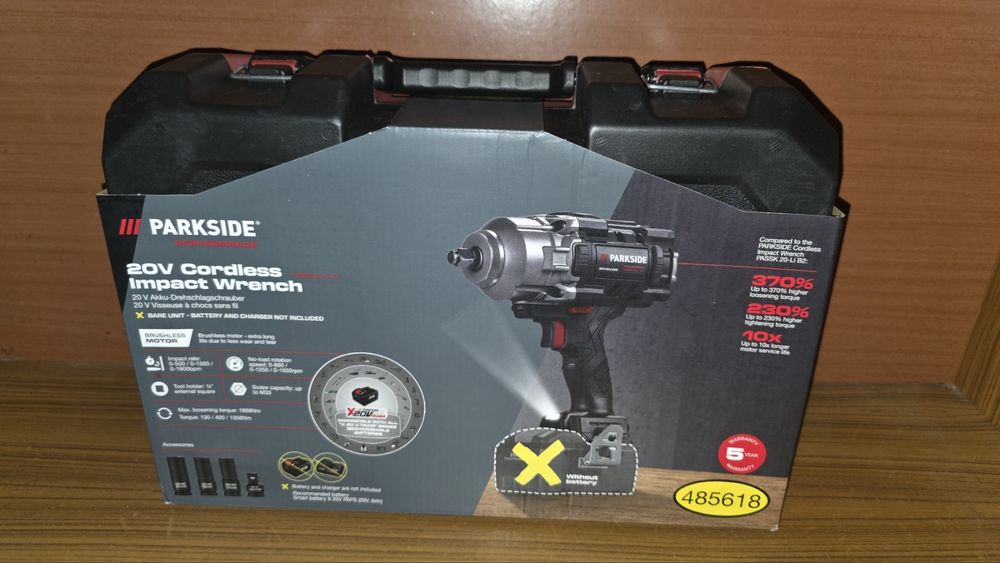Parkside Безжичен ударен гайковерт 20V