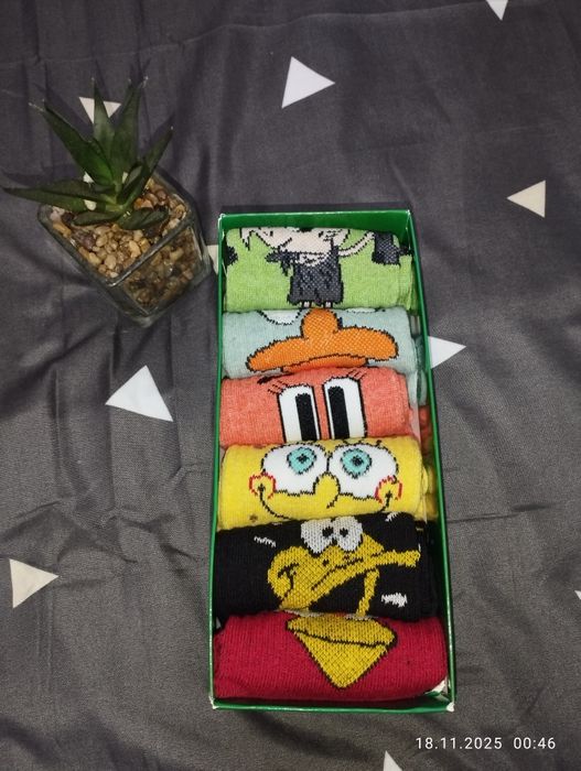 Set 6 șosete colorate, unisex