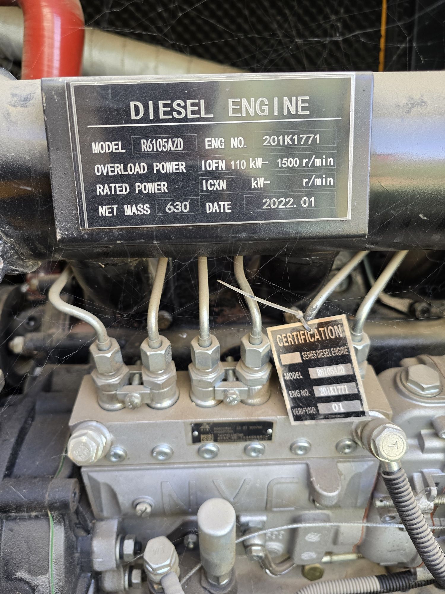 Generator 75kw yangi 1 oy ishlagan