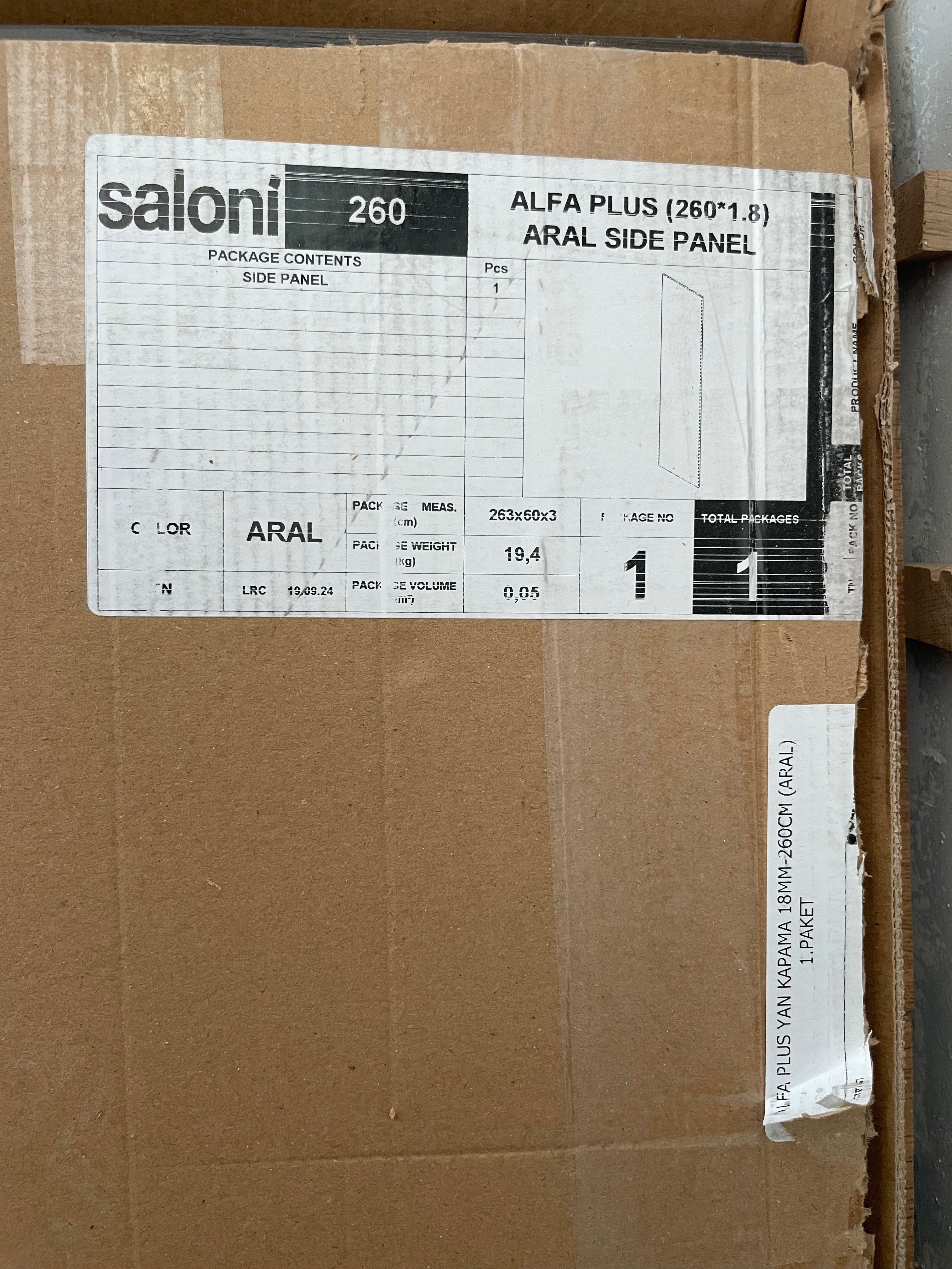 2 страници за гардероб 260/60/18-Тъмно кафяв цвят - марка  SALONI