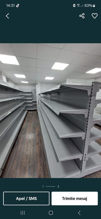 Rafturi pentru supermarket