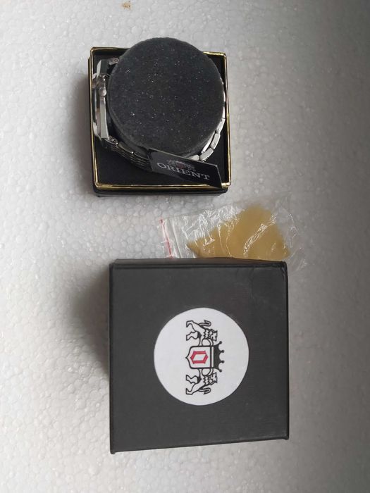 Colectie speciala ceas Orient full inox mecanic cadran gold meteorit