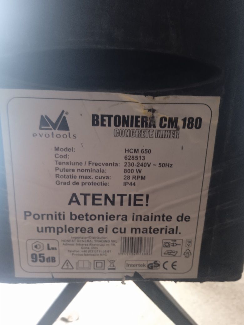 Se vide betonera