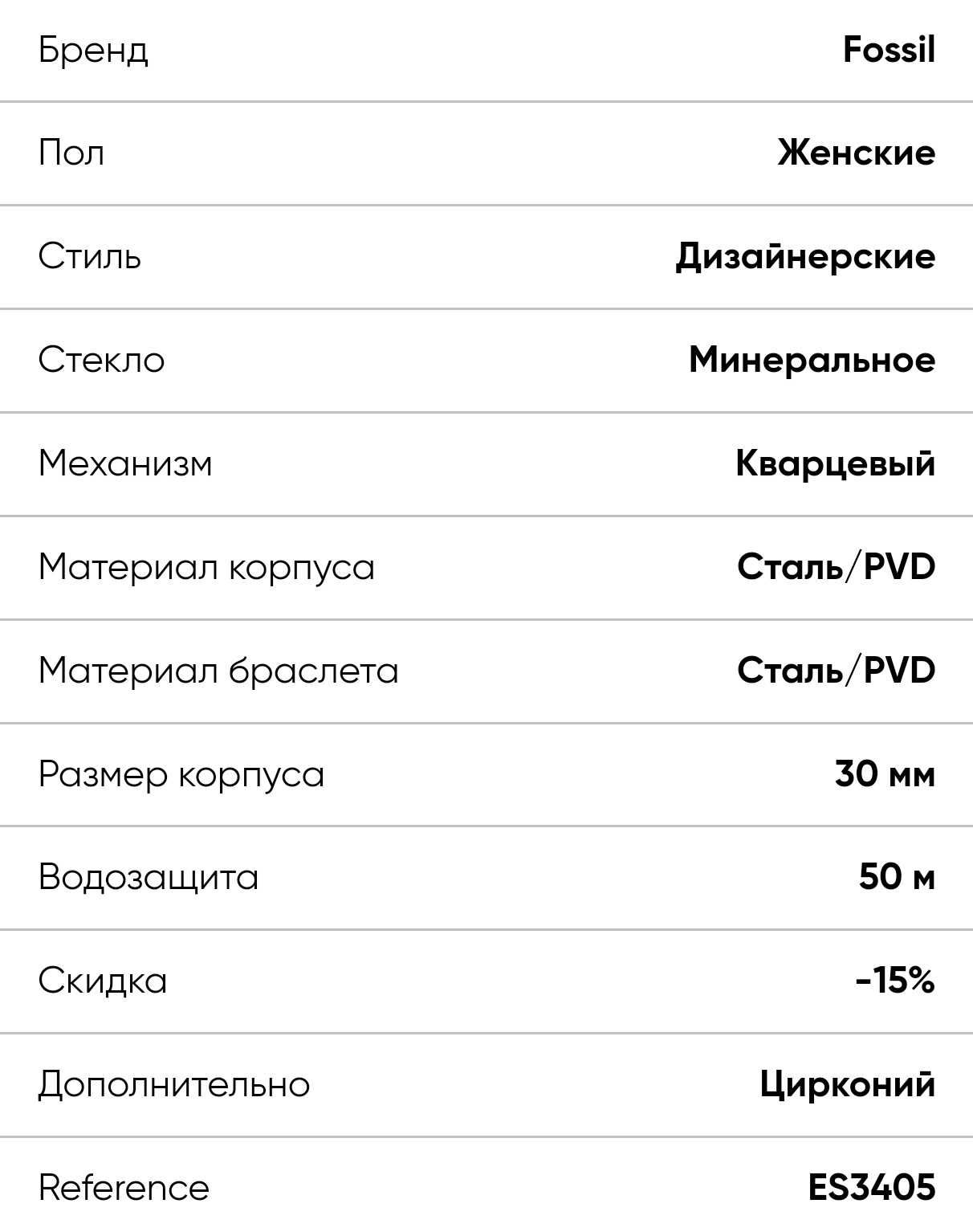 Часы оригинальные Fossil