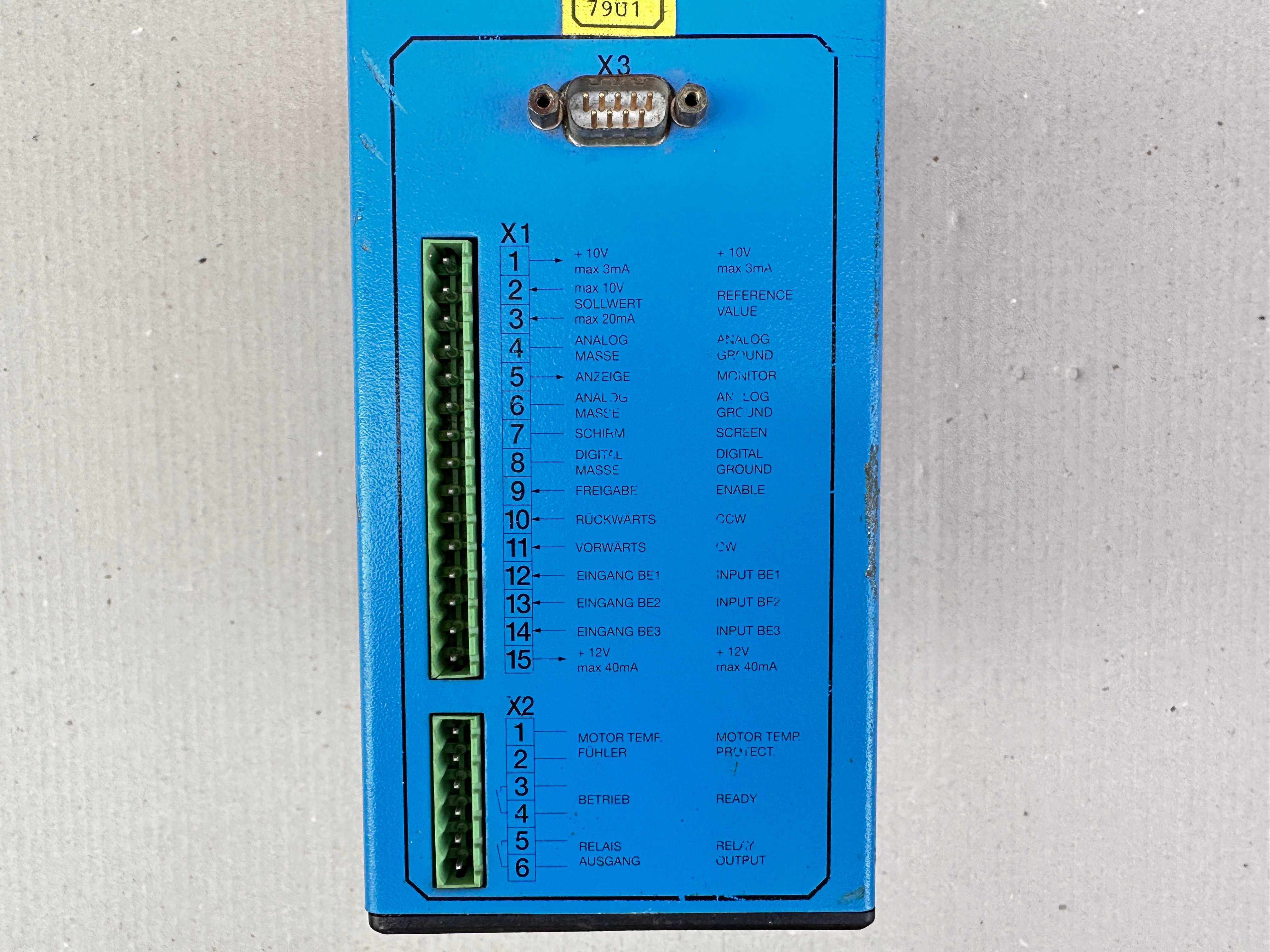 Convertizor de frecventa VFD STOBER 1040B Trifazat 0-400V 0-150Hz 4kVA