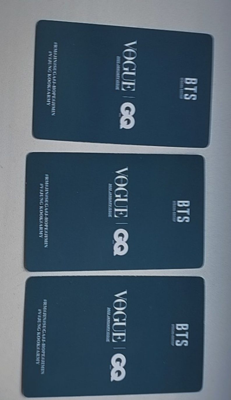 BTS 3 карточки,BTS CARDS