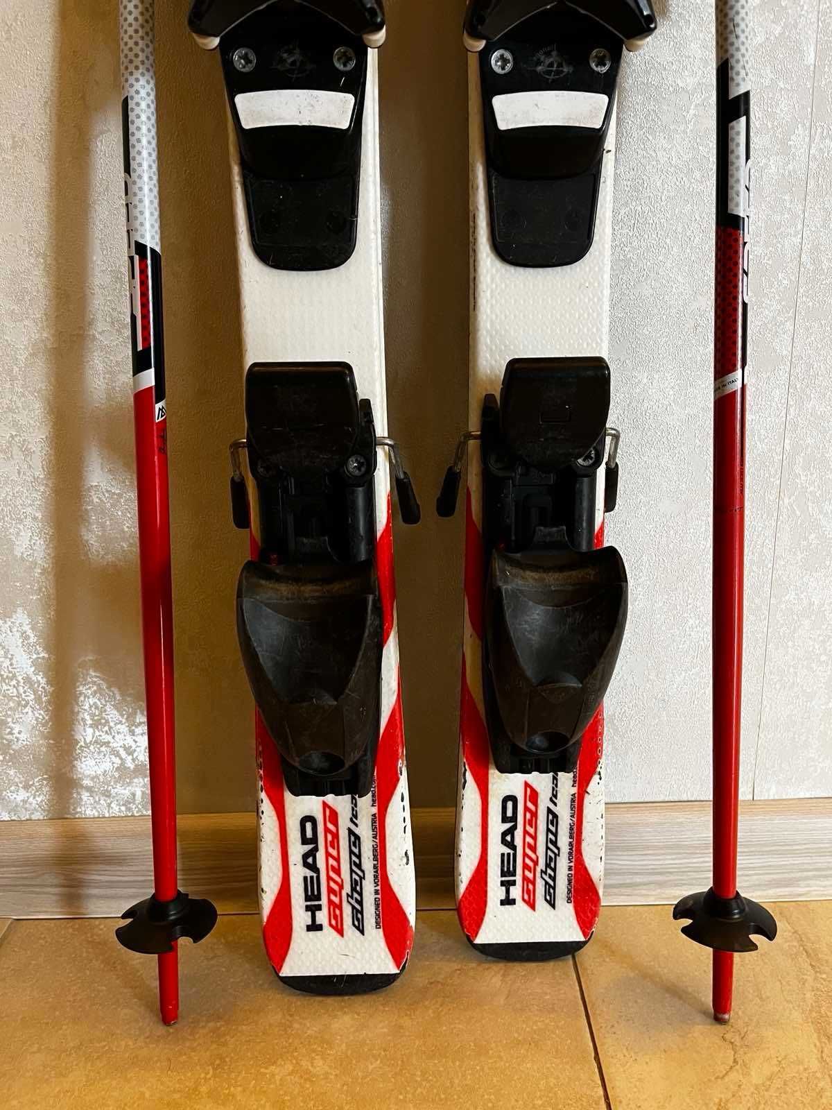 Детски ски Head 87 см със щеки Rossignol masters 70 см