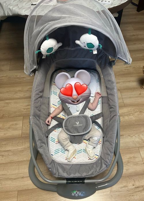 Бебешки шезлонг люлка Cangaroo