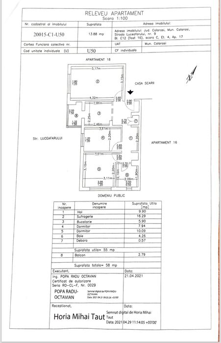 Vând urgent apartament 3 camere!
