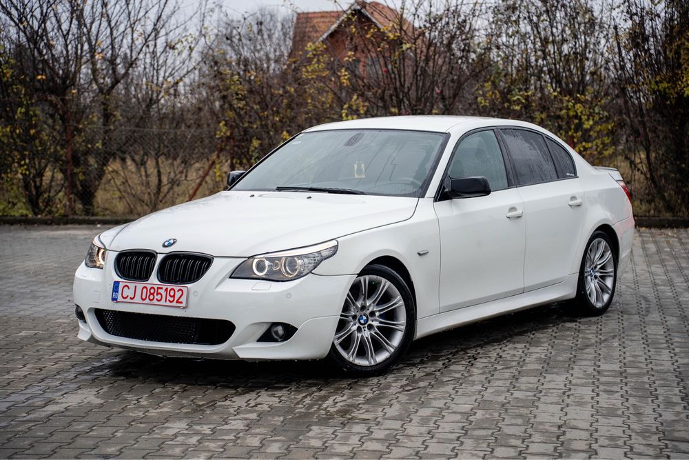 BMW 520d facelift / M pachet / alb / edition / e60 impecabil