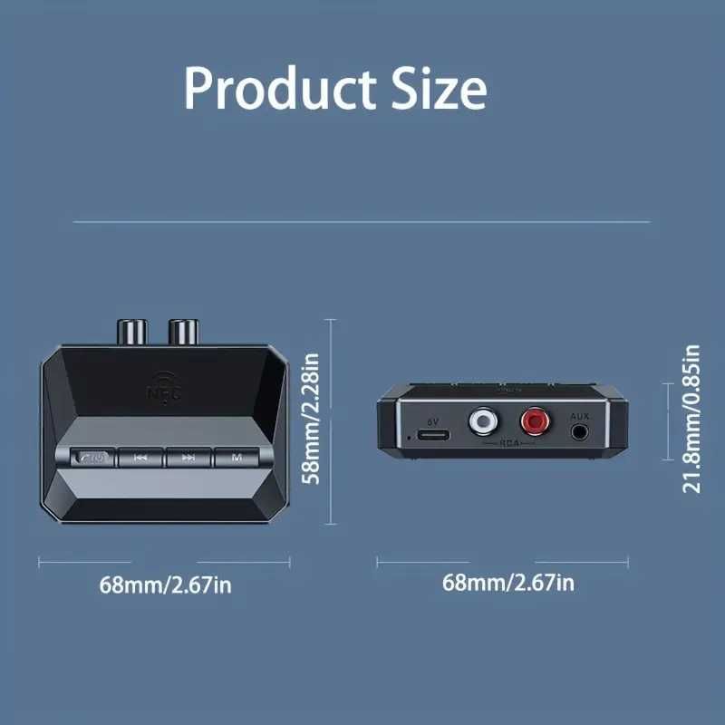 Беспроводной аудио-адаптер Bluetooth 5.3/Micro SD/USB