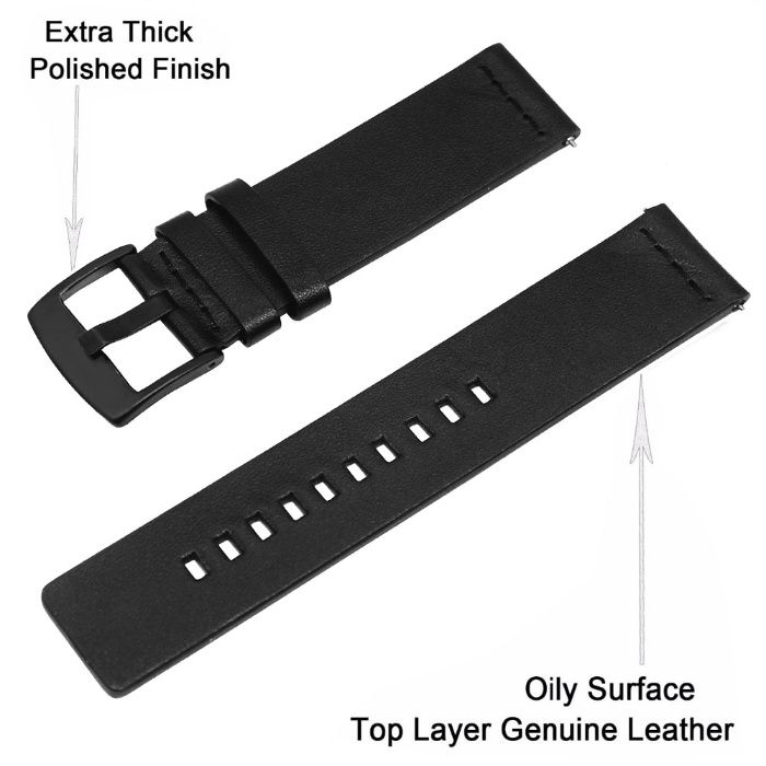 Curea piele 20mm Samsung Galaxy Watch 42mm 3 41mm Watch Active 2