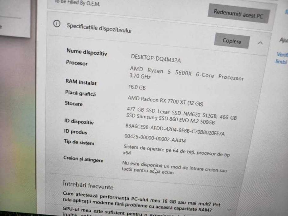 PC Gaming R5 5600X / RX 7700XT 12GB