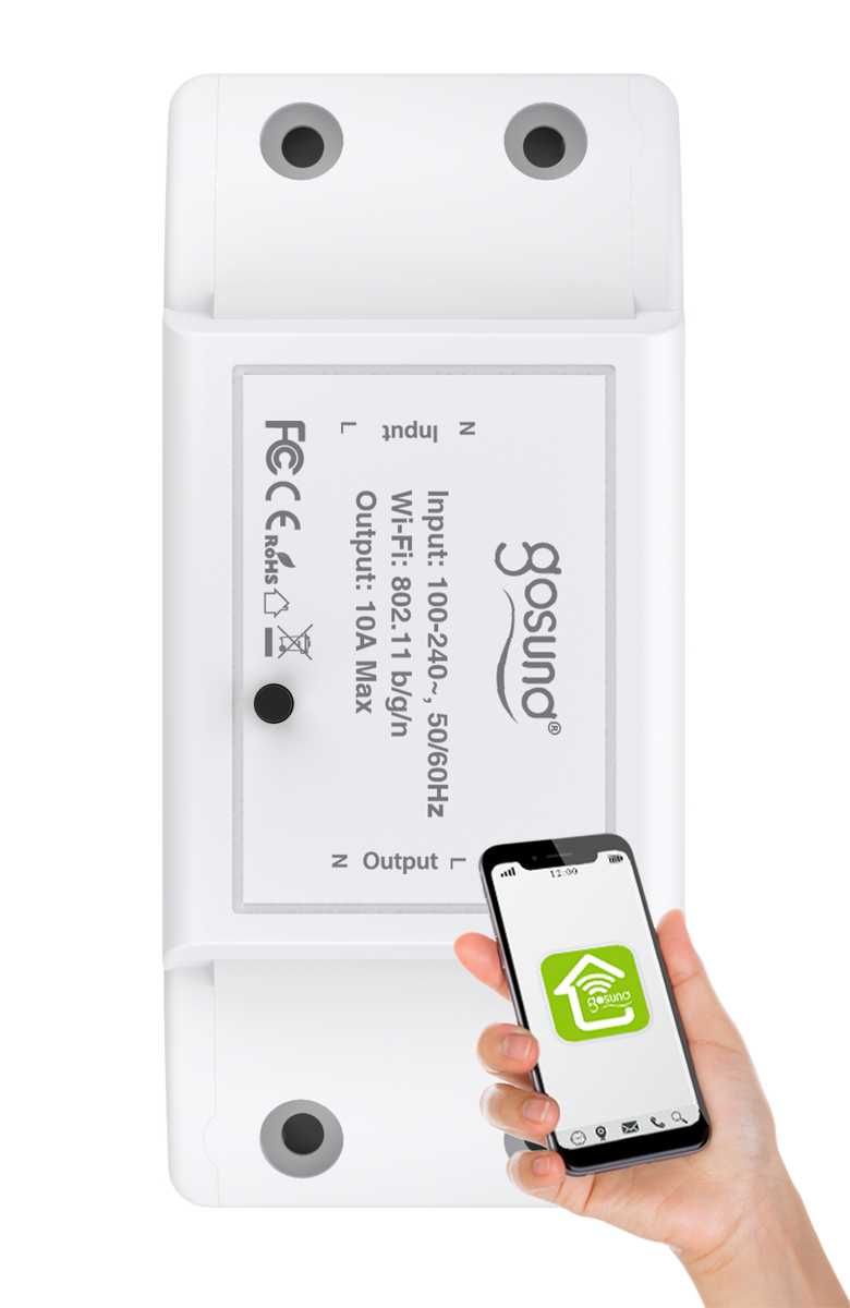 Gosund Releu inteligent WiFi SW3, 10A, Smart Life APP