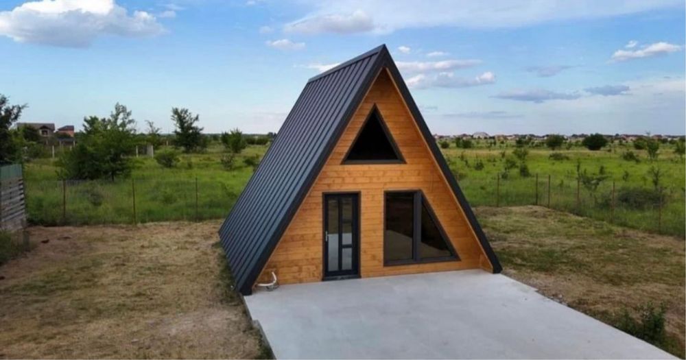 Vindem cabane tip A frame