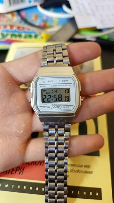 Часы Casio f-91ws 7df